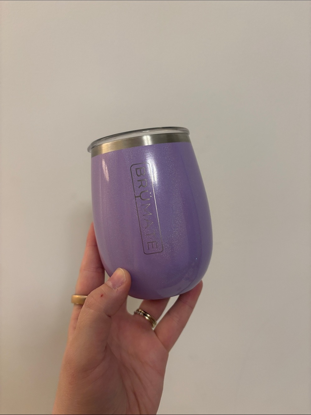 Brumate Purple Insulated Wine Tumbler - Double Wall Stainless Steel